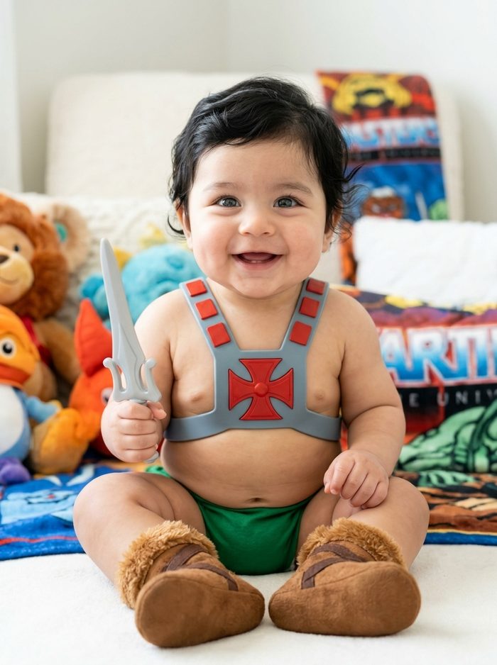Adam vestido de He-Man